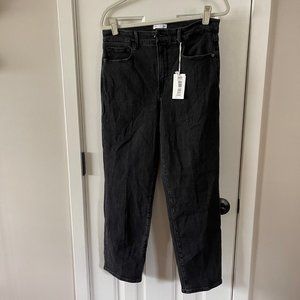 New Good American Black Good Legs Straight Jeans 14/32